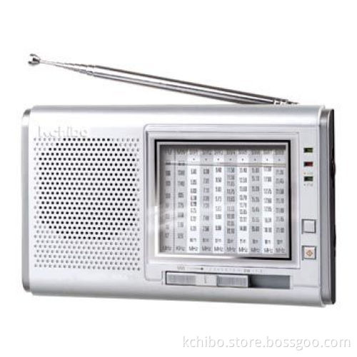 FM/MW/SW1-8 Band Radio, Digital Clock, Sized 184 x 116 x 33mm